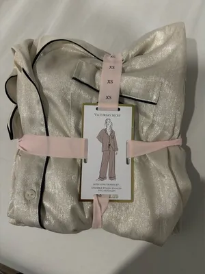 Victoria's Secret Glazed Satin Long Pajama Set thumbnail 2