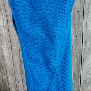 Nike Fit Dry Women's Blue Tank Top with Lime Accents thumbnail 7