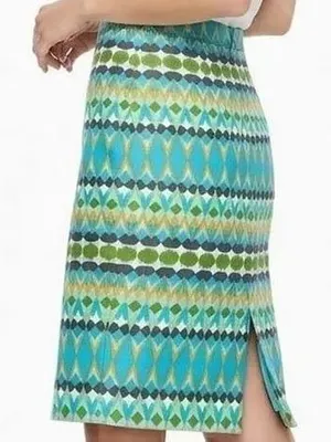 J.Crew geometric skirt size 12 thumbnail 1