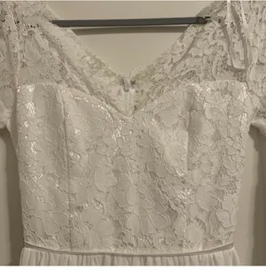 Lulu’s Forever Starts Tonight White Lace Long Sleeve Maxi Wedding Bridal Dress thumbnail 5