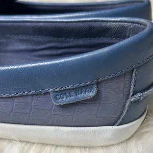 Cole Haan Penny Loafers Women's Size 8.5 B Nantucket Loafer Blue Crocodile thumbnail 7