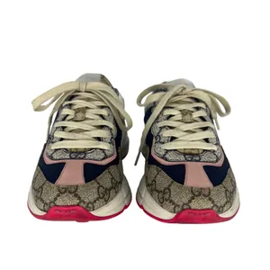 Gucci GG Rhyton Sneakers GG Supreme Canvas Pink Blue Size‎ 38 thumbnail 8