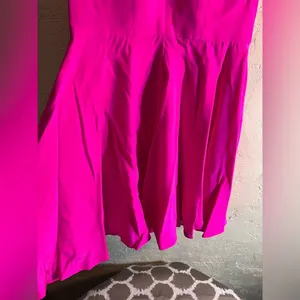 Amanda Uprichard Fuchsia Halter 100% Silk Dress colorful mini halter designer S thumbnail 5