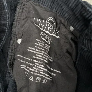 Empyre Tori Black Corduroy Pants Size 0 High Rise Straight Leg Y2K Skater Retro thumbnail 9