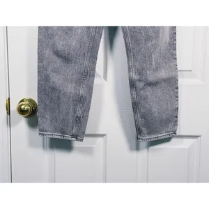 Abercrombie & Fitch The Mom High Rise Jeans 26 (2s) Gray Acid Wash 90s Grunge thumbnail 7