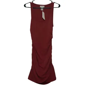 L*SPACE Wildwood Mini Tank Dress Size Small In Cabernet NEW NWT #3 thumbnail 3