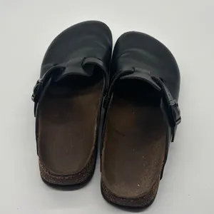 Birkenstock London Black Leather Clogs EU 38 L7 M5 Closed Toe Shoes thumbnail 8