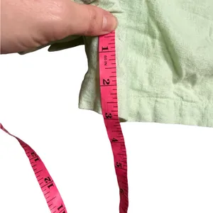 ✨ Abercrombie & Fitch Linen Blend Tie‎ Waist Shorts Size S Mint 🌿 thumbnail 6