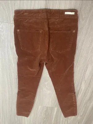 Anthropologie Skinny Corduroy Jeans - Rust Brown thumbnail 3