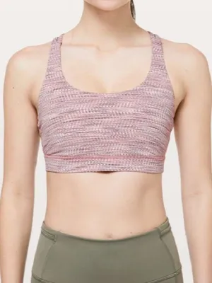 Lululemon Energy Bra Arrow Jacquard Antique Bark Copper Coil thumbnail 2