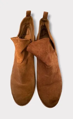 Nine West Brown Suede Booties Size 7.5 thumbnail 1