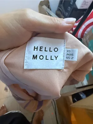 Hello Molly Purple and Tan Star Player Mini Dress thumbnail 6