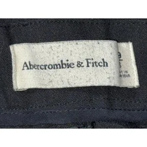 Abercrombie & Fitch Black Pleated High Waisted Wide Leg Dress Trousers Size 29 8 thumbnail 4
