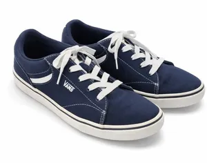 Vans Navy Canvas Sneakers Women’s 8.5/9 Youth 7 Classic Skate Shoes Casual thumbnail 1