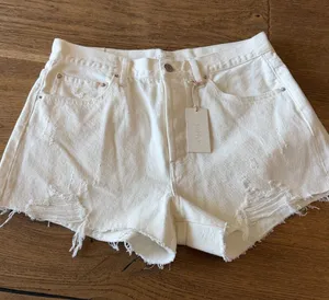 Z Supply White Distressed Denim Cutoff Shorts 29 nwt‎ thumbnail 1