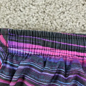 Nike Dri Fit Womens Tiempo Running Shorts L Black Pink Purple Stripes Athletic thumbnail 12