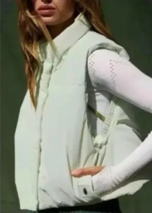 Free People Movement sight seein’ puffer vest in size L in mint. thumbnail 1