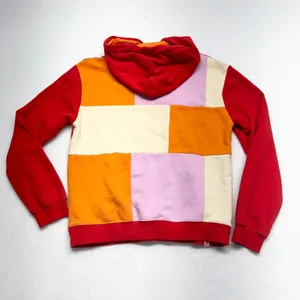 LEGO x Target Colorblock Hoodie Womens Size S‎ Red Orange Pink Fleece Pullover thumbnail 7