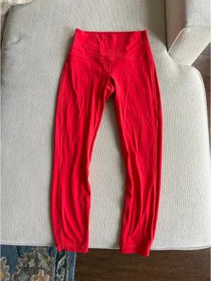 Red align Lulu legging 25” Size 6 thumbnail 2