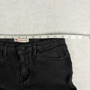 Levi’s 710 Super Skinny Jeans Women’s 14 Black Mid Rise Stretch Denim Casual thumbnail 4