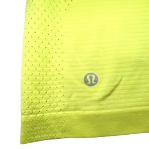 Lululemon Swiftly Tech Crew Neck Top Women's 8 Fluorescent‎ Yellow STAINED thumbnail 4