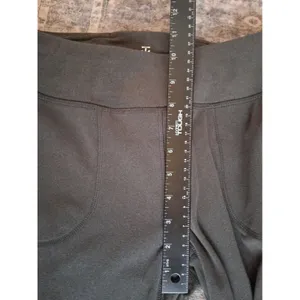 Soybu Charcoal Gray Fleece Lined Athleisure Leggings Zipper Pockets Soft Size M thumbnail 10