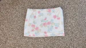 Altar’d State NWOT white boho spring skirt with pink & blue flowers on it thumbnail 3