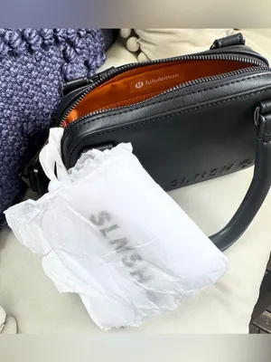 NWT Lululemon x SLNSH Collection Leather Alt. Top-Handle Mini Belt Bag - Black thumbnail 15
