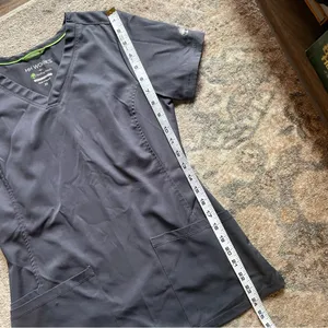 HH Works by Healing Hands Light Grey Scrub Too XS thumbnail 6
