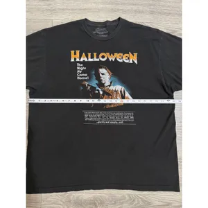 Halloween‎ Michael Myers Shirt 2XL The Night He Came Home Graphic Black Horror thumbnail 4