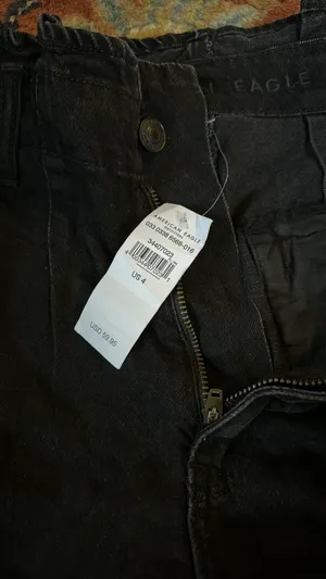 American Eagle NWT  Black Denim Shorts thumbnail 2