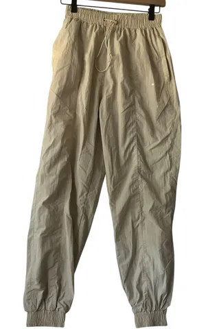 Wilo The Label‎ Nylon Pants Women's Size S Drawstring Waist Beige thumbnail 1