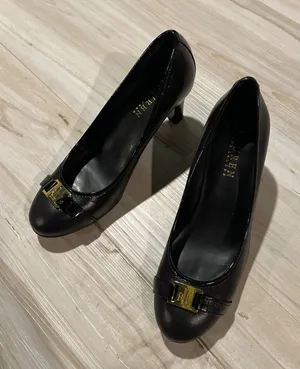 LAUREN Ralph Lauren class logo black pump heels size 6 B thumbnail 1
