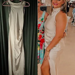 Amazon Open back cream dress thumbnail 2