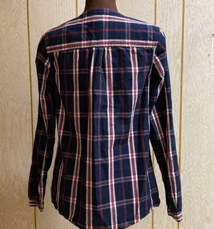 Tommy Hilfiger plaid cotton top thumbnail 4