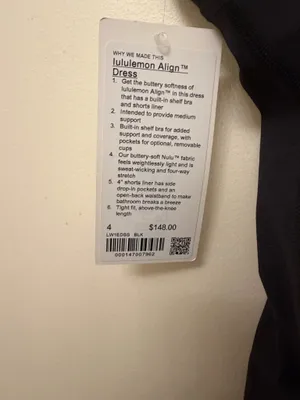 Lululemon Align Dress Black thumbnail 3