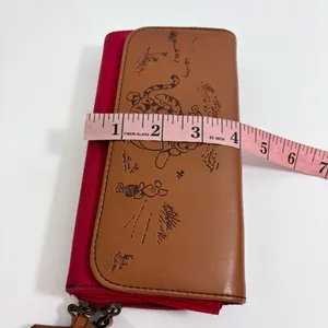 Disney Winnie The Pooh Vintage‎ Tigger & Piglet Leather/Jean Wallet thumbnail 7