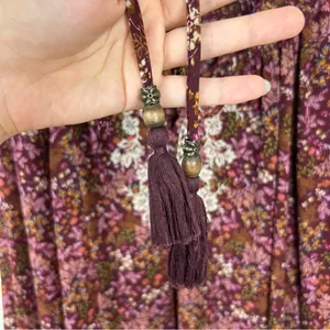 Mason & Belle Boho Floral Embroidered Tassel Blouse Top Size 1X thumbnail 9