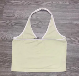 Brandy Melville Light Green Halter Crop Top thumbnail 3