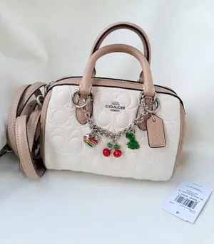 coach Mini Rowan Crossbody Bag In Blocked Signature Leather cy744 thumbnail 1