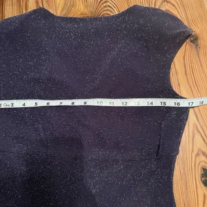 Lauren‎ Ralph Lauren Cocktail Dress Sz 10 Navy Metallic Ruched Wedding Holiday thumbnail 12