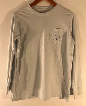 Ivory Ella light blue long sleeve thumbnail 1