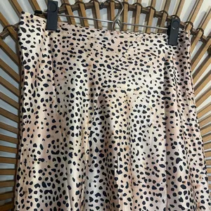Petal and Pup Women’s Asymmetrical Satin Cheetah Print Midi Skirt Glam Flowy thumbnail 3