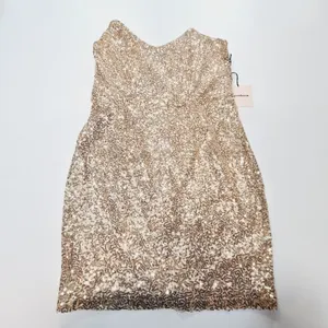 Superdown Stevie Sweetheart Mini Dress in Gold Sequin Medium thumbnail 2