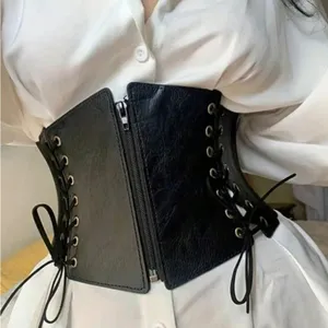 Black Goth Gothic Grunge Emo Alternative Punk Corset Belt thumbnail 2