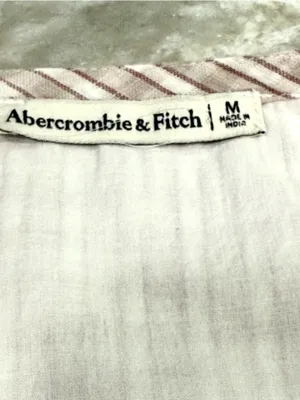Abercrombie & Fitch cottagecore wrap plaid dress size M thumbnail 6
