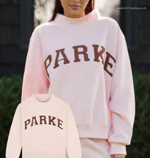 BRAND NEW Authentic Parke Hometown Varsity Mockneck Rose/Mocha Fleece Size XXL thumbnail 9