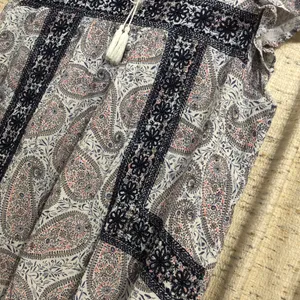 Old Navy Flutter Sleeve Paisley Print Embroidered Shift Dress thumbnail 3