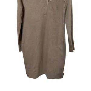 Lauren Jeans Co Ralph Lauren Brown Quarter Zip Shift Dress M thumbnail 3