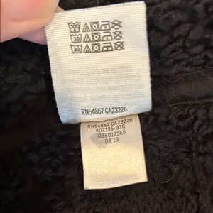 PINK Victoria's Secret Black Hooded Sherpa 1/4 Zip Jacket thumbnail 7